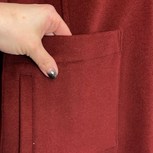 Pendleton Beverly wool poly blend zip anorak hooded jacket size large - Picture 8 of 16